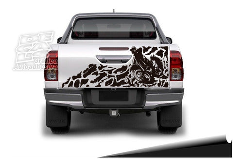 Decal Toyota Hilux 2016 - 2021 Motocross Gate Decoration 1