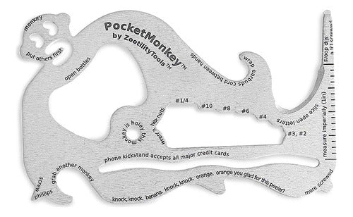 Zootility Tools Pocketmonkey Multitool 12 In 1 0