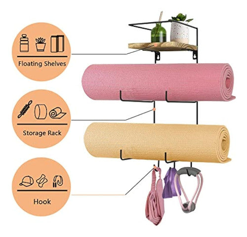 Ugiftt Yoga Mat Rack - Space-Saving Storage Solution 2