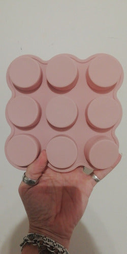 Round Silicone Soap Mold X9. Ideal for Soap (Approx. 25g each) 1