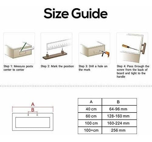 ZW Gold 5 Long Metal Cabinet Pulls 50mm 7