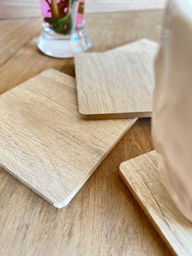 Meraki Design Set of 4 Caju Melamine Coasters 3