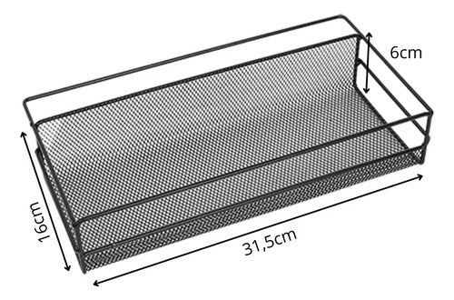 Estante Organizador Adhesivo Cocina Bacha + Toallero Ganchos 5