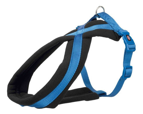 Trixie Premium Comfort Harness S-M 40-70 Cm, 25 Mm Blue 0