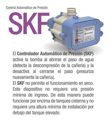 Control Automático Presión Flujo Pluvius Skf396 Presurizador 1