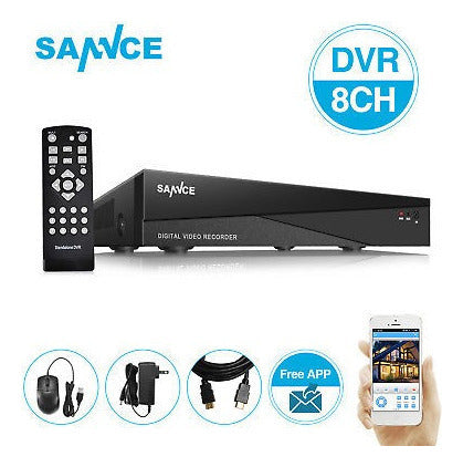 Sannce HD 1080N 5 in 1 8 Channels H.264 CCTV DVR for System 4