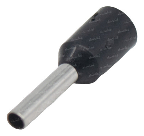 40 Insulated Terminal End Tip Hollow Black 1.5mm2 0