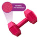 770 Store Hexagonal Dumbbell 3kg x 2 Units PVC Quality Gym 5