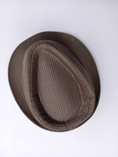 Tanguero Beige Hat with Shiny Lines C1289 2