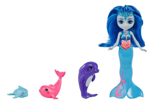 Mattel Royal Enchantimals Dolphin Family Doll Set 1