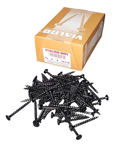 200 Self-Drilling Drywall Screws 6 x 1 3/4´´ Coarse Thread 0