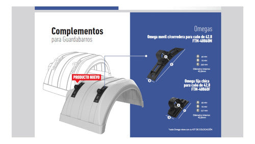 2 Soporte Sujeción Para Caño De 42.8 Ftm4006of 4