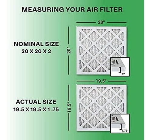 Filterbuy 20x20x2 Air Filter Merv 8 Pack of 4 1