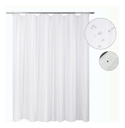 Eliplast Anti-Mold Shower Curtain Liner 180 X 180cm 0