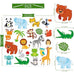 Tovxj 20 Pcs Jungle Animals Thick Gel Clings Winter Safari Window 1