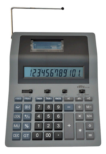 Cifra Calculadora Con Impresor PR-226 Gris 0