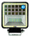 Square LED Headlight X2 with Angel Eye - 12v / 24v Colors 1