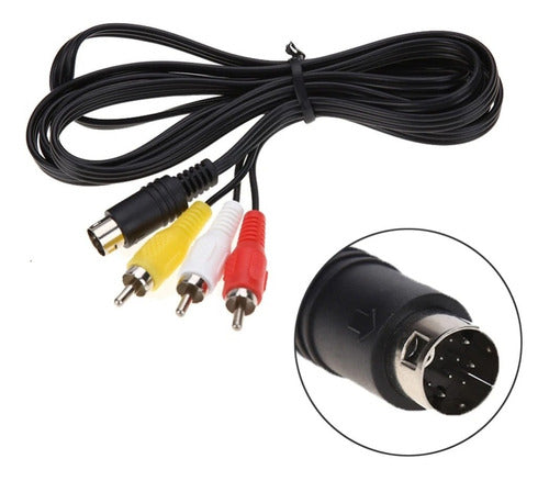 Audio and Video AV Cable for Sega Genesis Model Ade 0