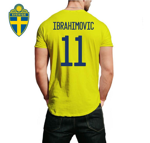 Sweden Cotton Fan T-shirts 11 Ibrahimovic 1