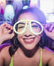 Pack of 4 Glow Neon Luminous Glasses for Carioca Fiesta Quinceañera Party 3