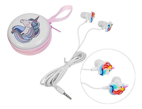 Zow Unicorn Hands-Free Headphones with Case - High Quality 0