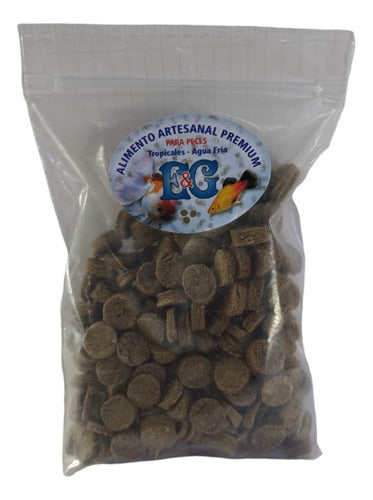 Handcrafted Fish Food E&G with Vegetables for Bottom Feeders 100g 1