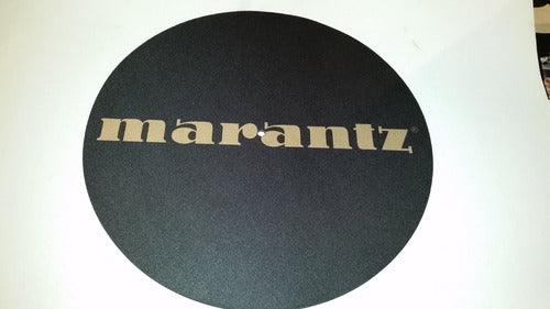 Marantz Negro Y Marron Slipmat Paño Para Bandejas Latex 6