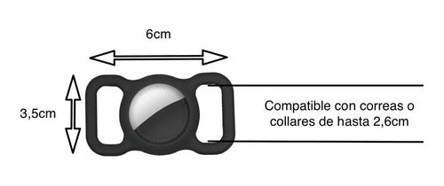 BsASTECNO Silicone Case for Dog Collar Compatible with Airtag 4