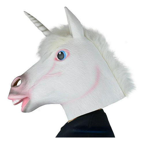 Unicorn Halloween Latex Mask Costume Party Fun 1