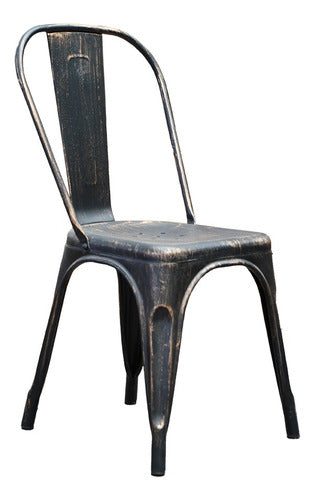 Castro Vintage Metal Chair Black First Quality 0