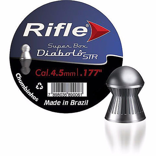 Chumbinho 4.5 Mm (.177) Rifle Diabolô Str Com 500 Unid Total 1