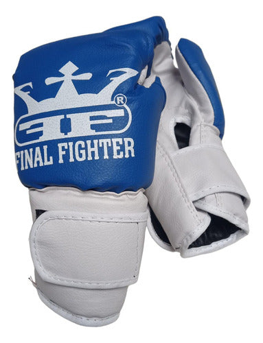 Final Fighter Combo Kit Kids Kick Boxing MMA Gloves and Shin Protectors 7