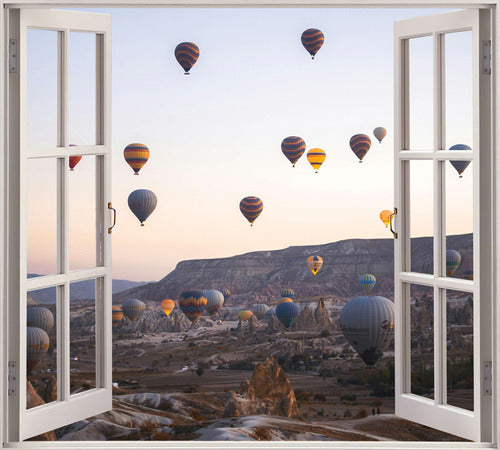 MG Cappadocia Window Simulation Wall Sticker 1