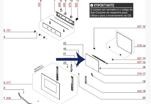 Vidro Intermediario Forno Electrolux Og8mx Og8dx Oe8tx Oe8mb 2