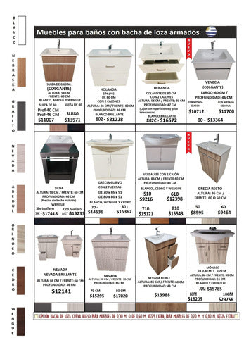 Mueble Para Baño Con Dos Puertas De 50 Cm 6