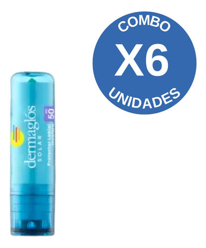 Dermaglós Combo X6 Sunscreen Lip Balm SPF 50 3.4g 1