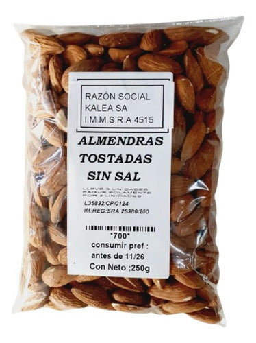 Almendras Tostadas Sin Sal 250g Lleve 3 Pague 2 0