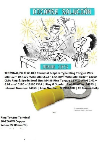Terminal, PG R 12-10 8 Codigo Te 34853x 50 Unic Box8 0