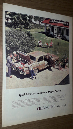 P54 Clipping Antigua Publicidad Automovil Chevrolet Año 1966 0