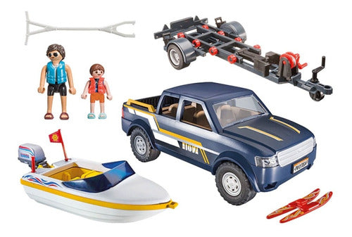 Playmobil Family Fun Pick-Up Truck with Boat 70534 1