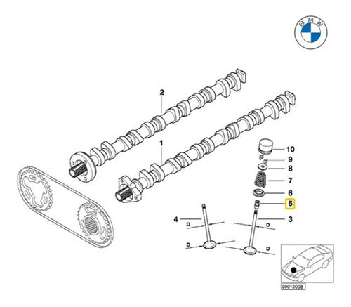 Elring Valve Stem Seals BMW 3 Series E46 320i M54 1