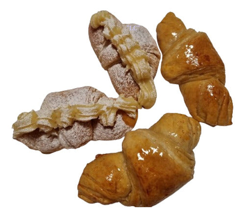 La Condesa Maria Silvia Croissant with Pastry Decoration - Approximately 90g Each 0