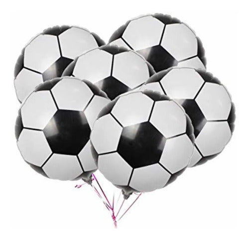 Tienda de Fiesta 5 Football-Shaped Foil Balloons 45cm Candy Bar Party Supplies 0