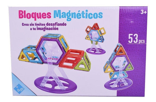 El Duende Azul Magnetic Building Blocks 53 Pieces 0