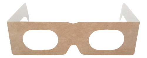 Everest Gráfica 3D Glasses - 100 Pack White and Wood Cardboard 3