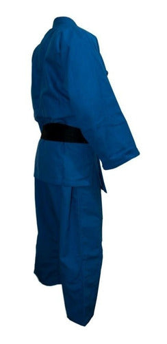 Shiai Judogi Shiai Traje Tramado Mediano Azul 0 A 3 Uniforme Judo 2