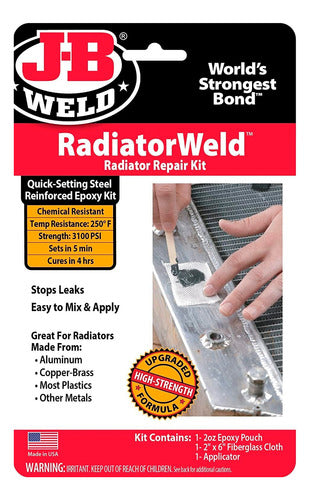 Adhesivo Repara Depositos Radiador Plastico Metal Jb Weld 0