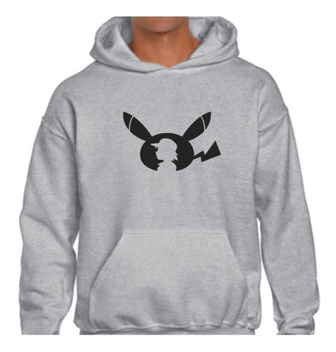 Gray Hoodie Kangaroo Sweatshirt Unisex Thematic by Harlem Indumentaria 83