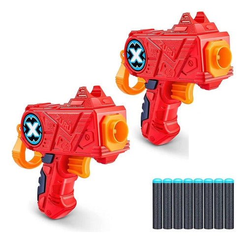 X-Shot Zuru 2x Micro Darts Double Gun 1