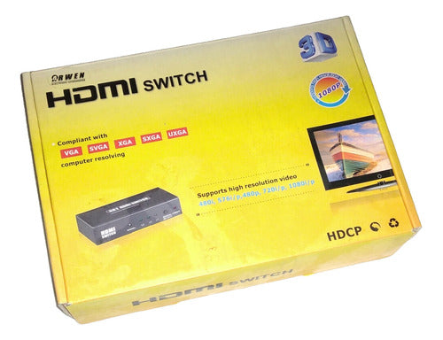 Protechno Switch Hdmi 4 Entradas 1 Salida Full Hd 1920x1200p 3d Lu602c 3